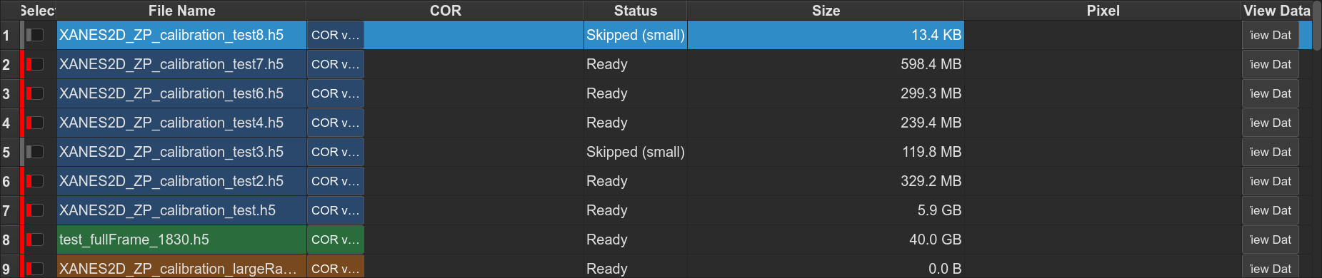 Shift-click range select